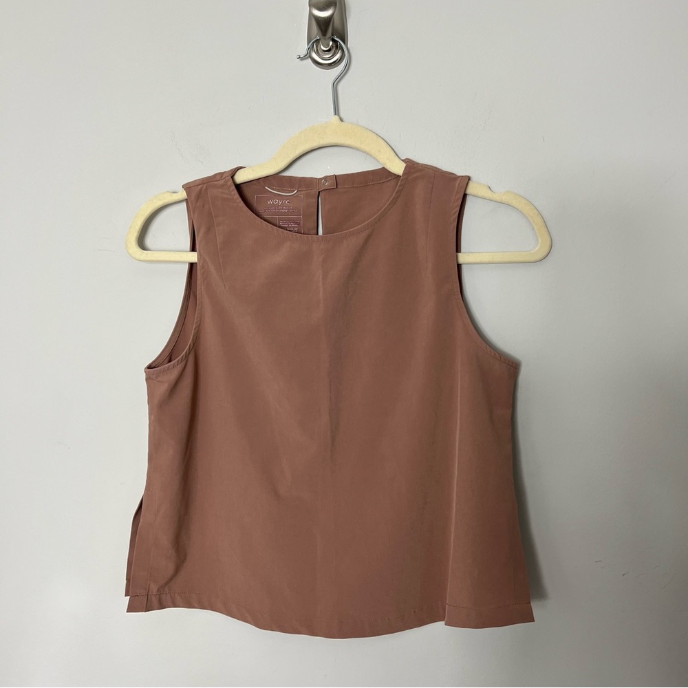 Wayre Boxy Shift and Snap Tank Top Sleeveless Shirt Size XXS